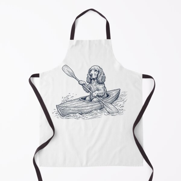 Item preview, Vintage Cocker Spaniel Kayaking Water Sports Dog Lover designed and sold by DoodleTortle.