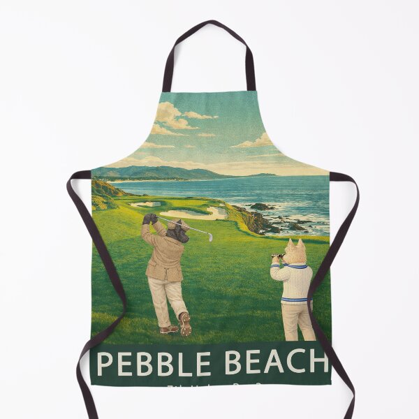 Item preview, Pebble Beach Golf Poster 7th Hole Art designed and sold by CJChronicles.