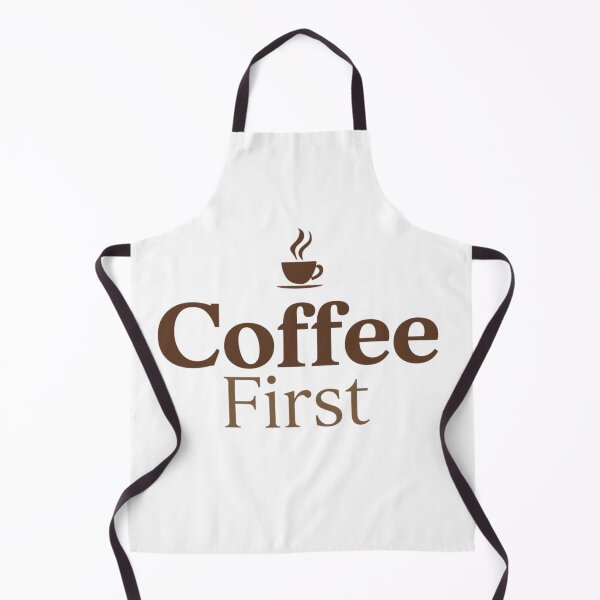 Item preview, Coffee First – Minimal Bold Typography with Coffee Icon designed and sold by PunchlinePress.