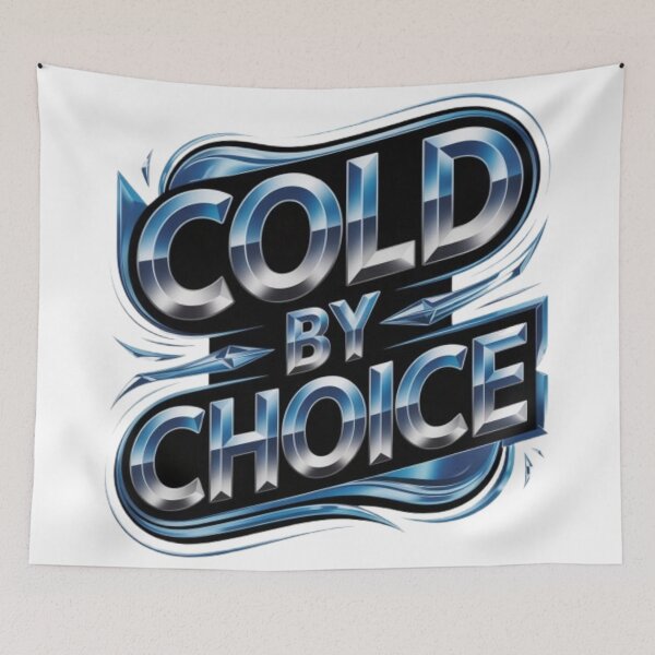 Item preview, Cold by Choice – Icy Minimal Streetwear Statement designed and sold by NewUSShop.