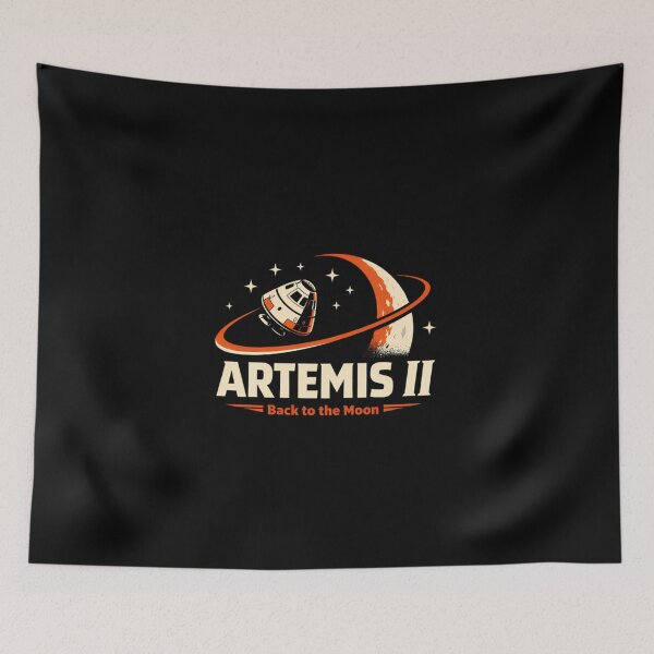 Item preview, Artemis II Back to the Moon Retro Space Mission Design designed and sold by Kimanhgrany.