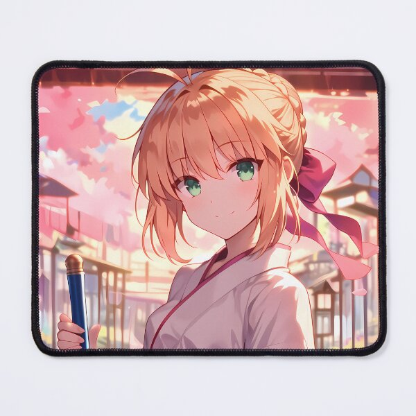 Item preview, Saber Nero Claudius Fate Grand Order Chibi Kimono Pastel designed and sold by TanglenRabbit.