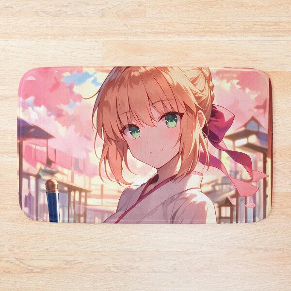 Artikelvorschau, Saber Nero Claudius Fate Grand Order Chibi Kimono Pastel entworfen und verkauft von TanglenRabbit.