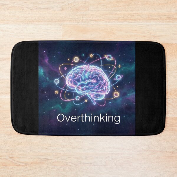 Item preview, Overthinking - Cosmic Neon Brain Universe Space Galaxy Mental Health Aesthetic Design designed and sold by magiquecreations.