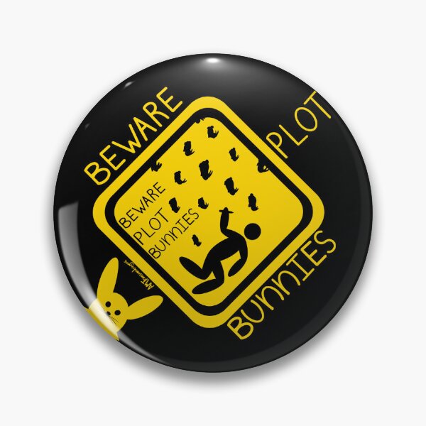 Item preview, Beware Plot Bunnies Warning Sign designed and sold by Transcendragons.