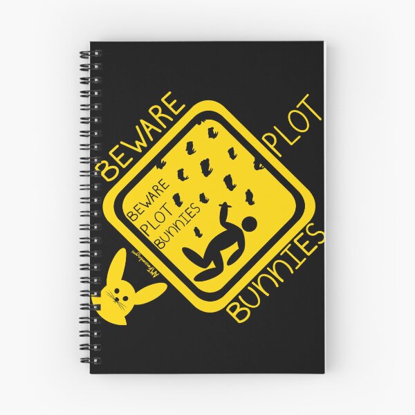 Item preview, Beware Plot Bunnies Warning Sign designed and sold by Transcendragons.