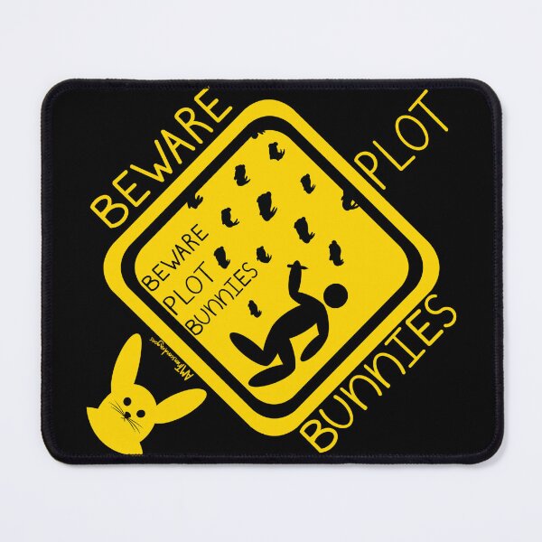 Item preview, Beware Plot Bunnies Warning Sign designed and sold by Transcendragons.