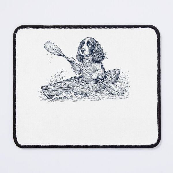 Item preview, Vintage English Springer Spaniel Kayaking Water Sports Dog Lover designed and sold by DoodleTortle.