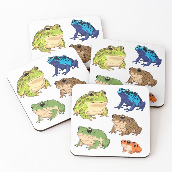 Item preview, Vibrant Cartoon Frogs Sticker Pack for Nature Lovers designed and sold by PopDesignStyle.