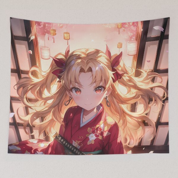 Item preview, Space Ereshkigal Fate Grand Order Chibi Kimono Lanterns designed and sold by TanglenRabbit.