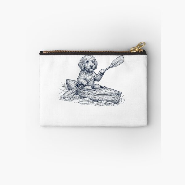Item preview, Vintage Goldendoodle Kayaking Water Sports Dog Lover designed and sold by DoodleTortle.