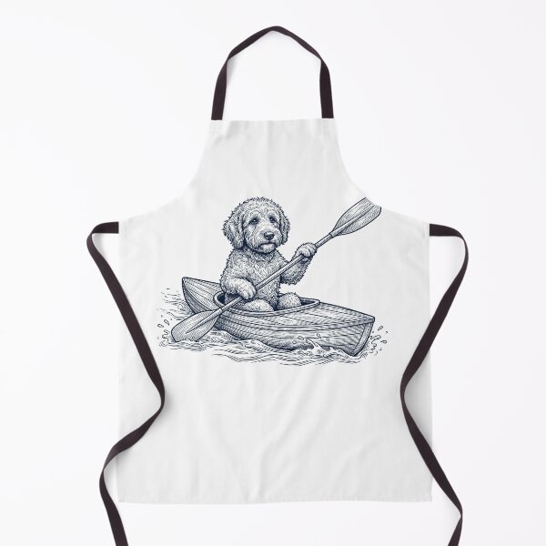 Item preview, Vintage Goldendoodle Kayaking Water Sports Dog Lover designed and sold by DoodleTortle.