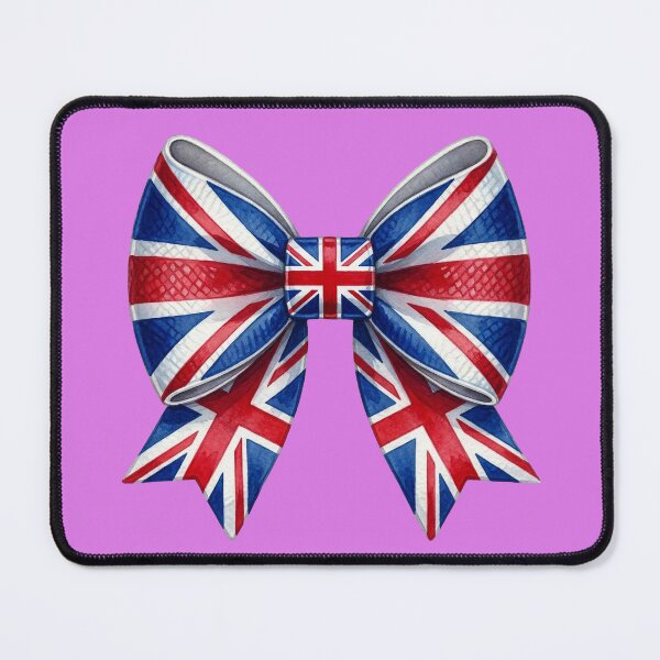 Item preview, Union Jack Bow Watercolor Design designed and sold by MeatyTees.