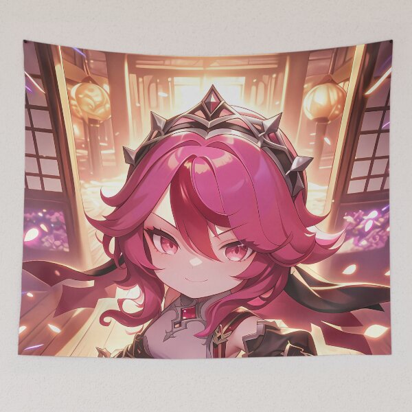 Item preview, Rosaria Genshin Impact Chibi Gothic Sakura Dramatic Light designed and sold by TanglenRabbit.