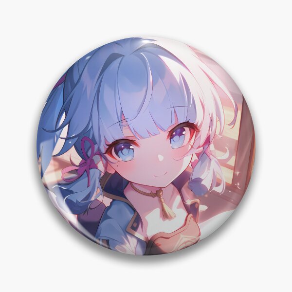 Artikelvorschau, Kamisato Ayaka Genshin Impact Chibi Sakura Kimono Pastelllicht entworfen und verkauft von TanglenRabbit.