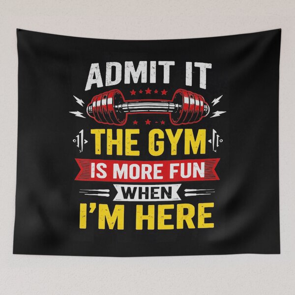 Item preview, Admit It Gym Would Be Boring Without Me Funny Workout  designed and sold by eliramaison.