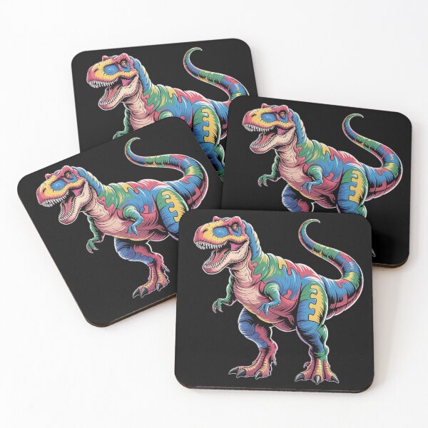 Item preview, Autism Awareness Autistic Puzzle T-Rex Dinosaur designed and sold by AshleyCollas.