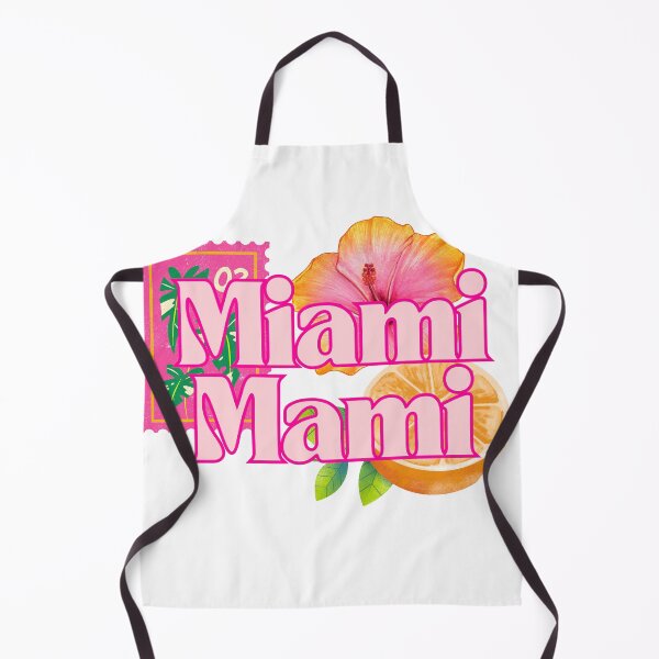 Item preview, Miami Mami Tropical Retro Sticker Pink Hibiscus Orange Florida Latina Pride designed and sold by PJZShop.