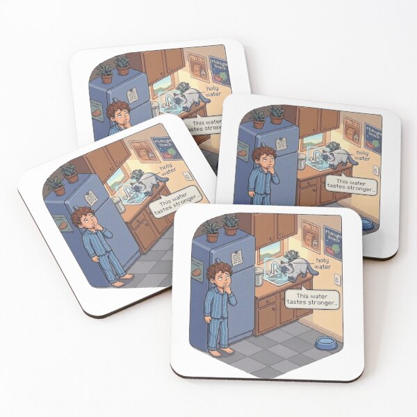 Item preview, Faucet Water Cat – Funny Pixel RPG Hydration Chaos designed and sold by PawMic.