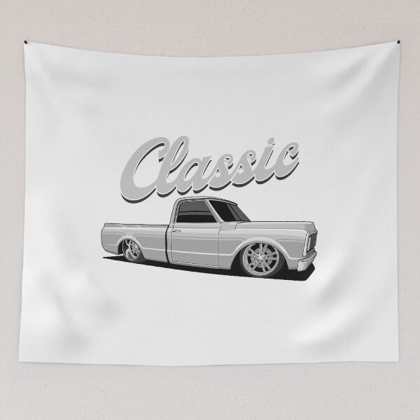 Item preview, Chevy C10 Classic - White designed and sold by vektoranda.