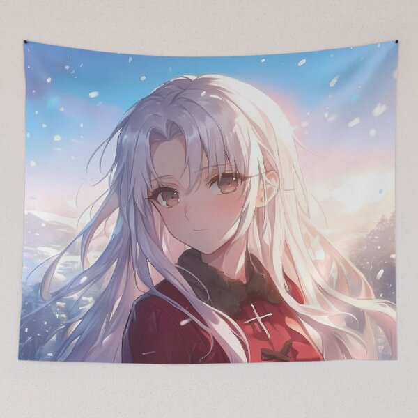 Item preview, Illyasviel Fate Stay Night Snowy Dreamy Portrait designed and sold by TanglenRabbit.