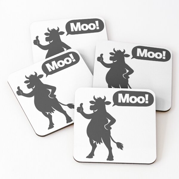 Item preview, Black Moo Cow Silhouette designed and sold by pUNKnown.