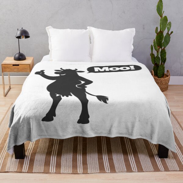 Item preview, Black Moo Cow Silhouette designed and sold by pUNKnown.