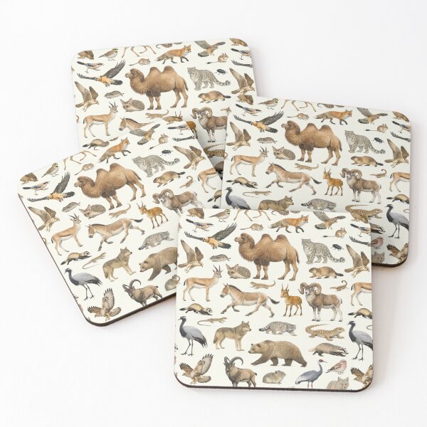 Item preview, Animals of the Gobi Desert Retro Style Identification Chart designed and sold by kakarikihill.