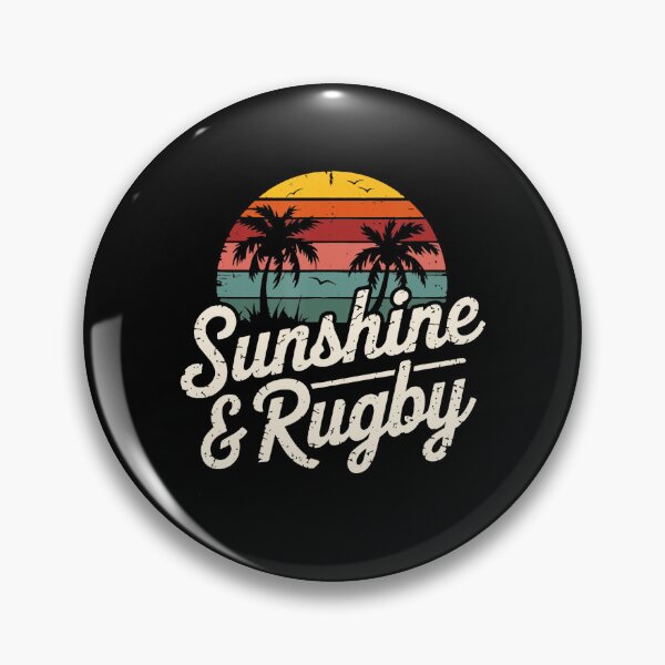 Item preview, Sunshine & Rugby Retro Beach Rugby Vibes designed and sold by GabrieSketcham.