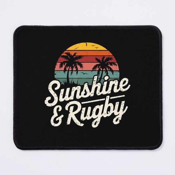 Item preview, Sunshine & Rugby Retro Beach Rugby Vibes designed and sold by GabrieSketcham.