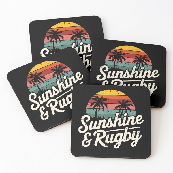 Item preview, Sunshine & Rugby Retro Beach Rugby Vibes designed and sold by GabrieSketcham.