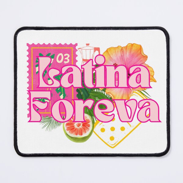 Item preview, Latina Foreva Tropical Stamp Retro Sticker Hibiscus Guava Cafecito Latina Pride designed and sold by PJZShop.