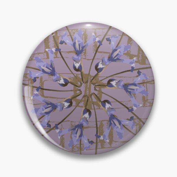Item preview, First Spring Flower Radials on Mauve & Taupe Horizontal Links designed and sold by Digitalmyth's Designs.