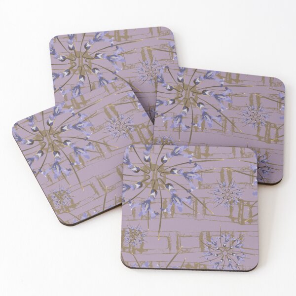 Item preview, First Spring Flower Radials on Mauve & Taupe Horizontal Links designed and sold by Digitalmyth's Designs.