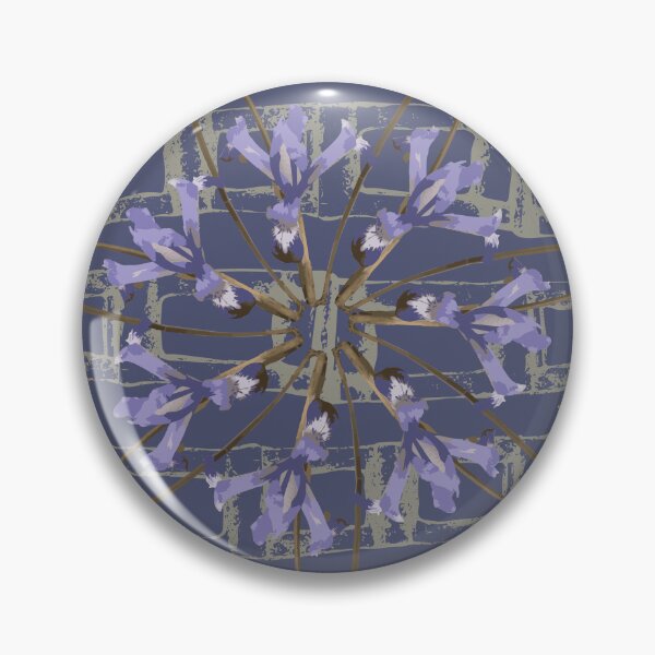 Item preview, First Spring Flower Radials on Purple & Taupe Horizontal Links designed and sold by Digitalmyth's Designs.