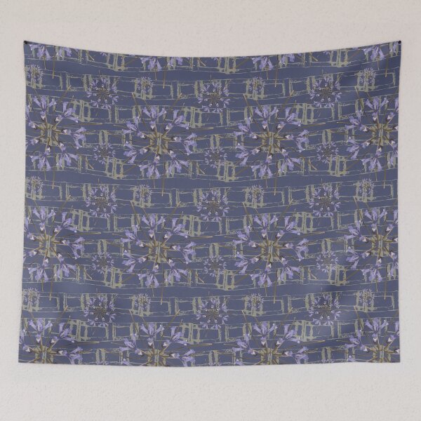 Item preview, First Spring Flower Radials on Purple & Taupe Horizontal Links designed and sold by Digitalmyth's Designs.