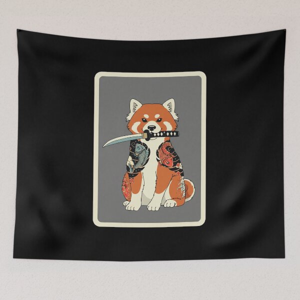 Item preview, Samurai Red Panda Tattoo Style  designed and sold by JordynLadukeg65.