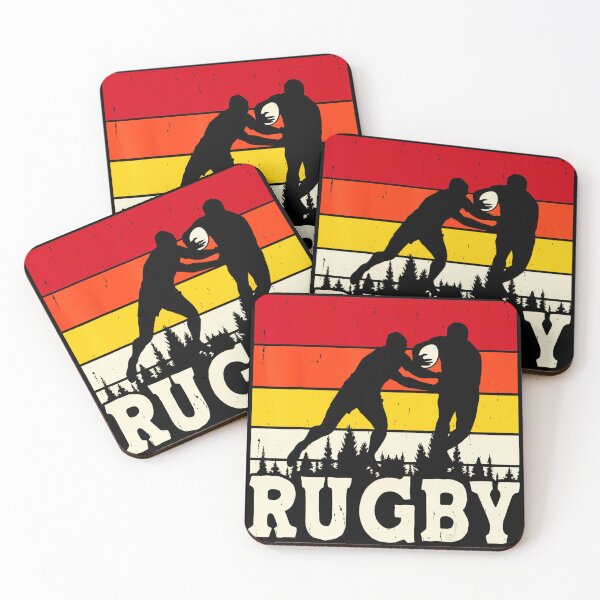 Item preview, Vintage Rugby Sunset Silhouette Retro Sports designed and sold by GabrieSketcham.