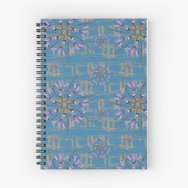 Item preview, First Spring Flower Radials on Blue & Taupe Horizontal Links designed and sold by Digitalmyth's Designs.