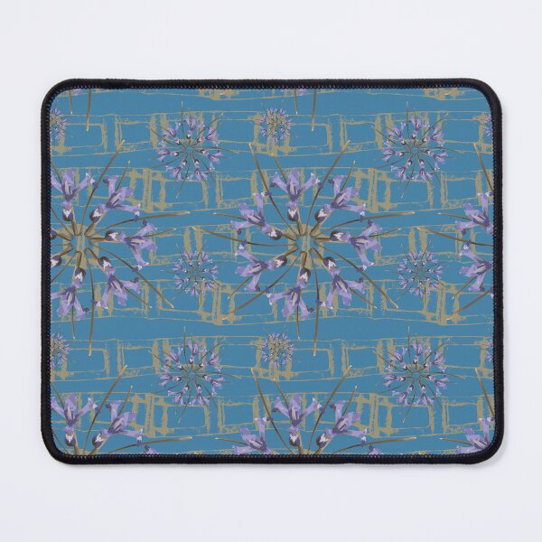 Item preview, First Spring Flower Radials on Blue & Taupe Horizontal Links designed and sold by Digitalmyth's Designs.