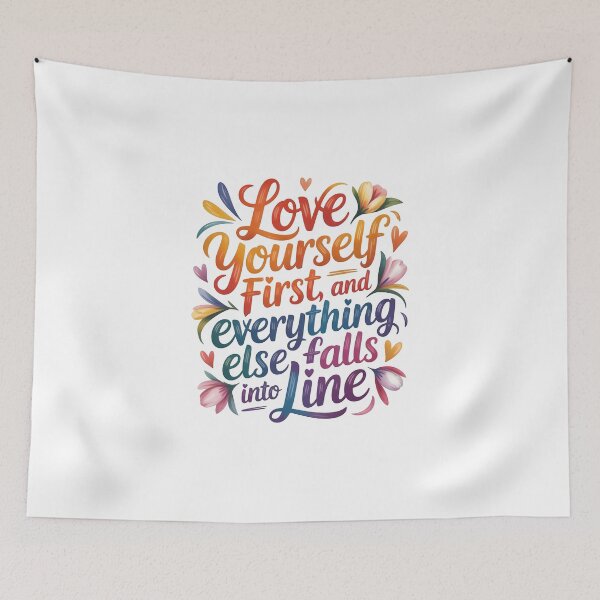 Item preview, Love yourself first, and everything else falls into line designed and sold by nimmitrends.