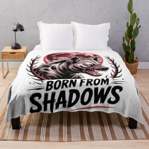 Item preview, Born from Shadows Wolf Moon Streetwear Graphic designed and sold by NewUSShop.