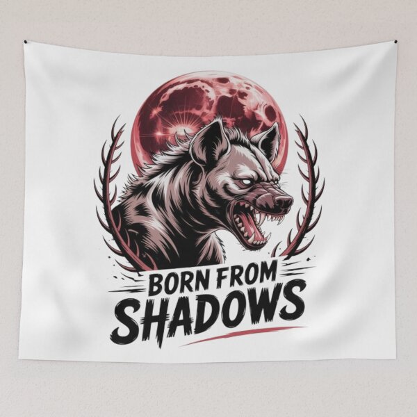 Item preview, Born from Shadows Wolf Moon Streetwear Graphic designed and sold by NewUSShop.