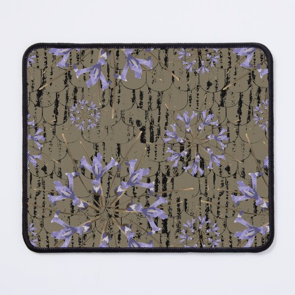 Item preview, First Spring Flower Radials on Black & Taupe Barn Tin Fish Scales designed and sold by Digitalmyth's Designs.