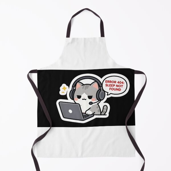 Item preview, Error 404 Sleep Not Found - Cute Kawaii Coder Gamer Cat Meme designed and sold by Yogeshrock.