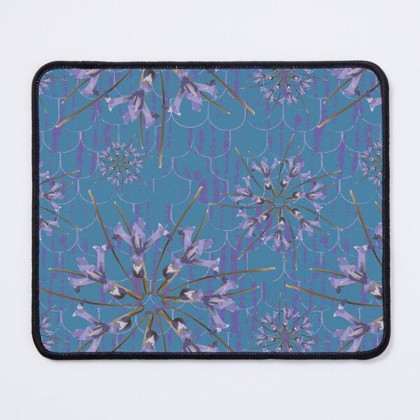 Item preview, First Spring Flower Radials on Blue & Purple Barn Tin Fish Scales designed and sold by Digitalmyth's Designs.