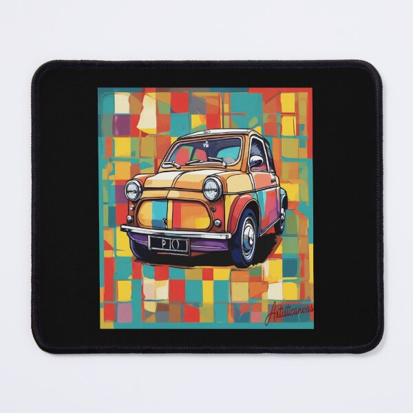 Item preview, Vintage Microcar Pop Art Geometric Retro Ride designed and sold by Artisticanvas.