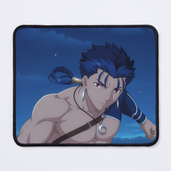 Item preview, Lancer Fate Stay Night Anime Shirtless Combat Ready designed and sold by Spraykart.