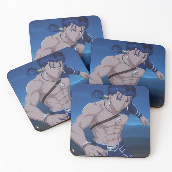 Item preview, Lancer Fate Stay Night Anime Shirtless Combat Ready designed and sold by Spraykart.