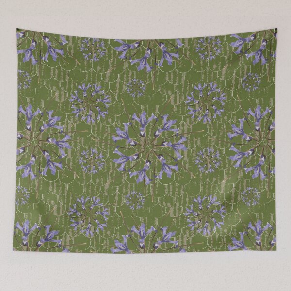 Item preview, First Spring Flower Radials on Olive Barn Tin Fish Scales designed and sold by Digitalmyth's Designs.
